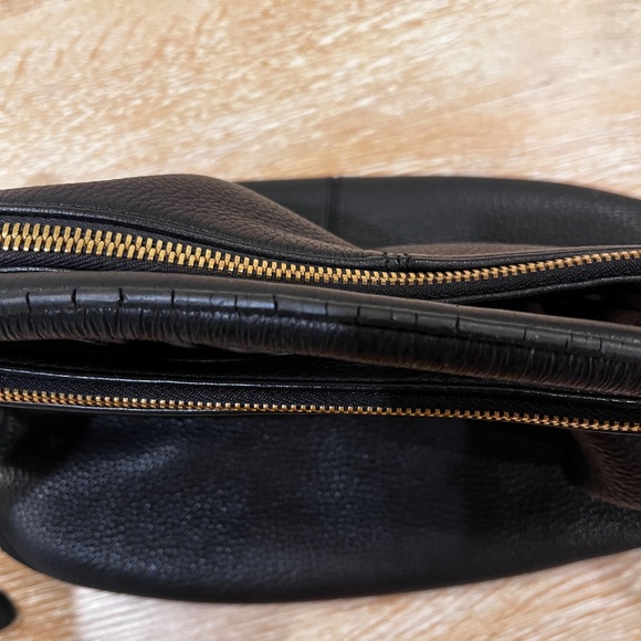 J. Crew Biennial Hobo Crossbody Handbag in Black Pebbled Leather - Picture 10 of 10